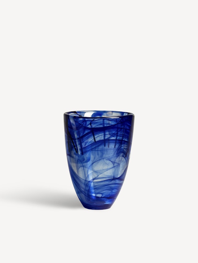 Contrast vase blue 200mm
