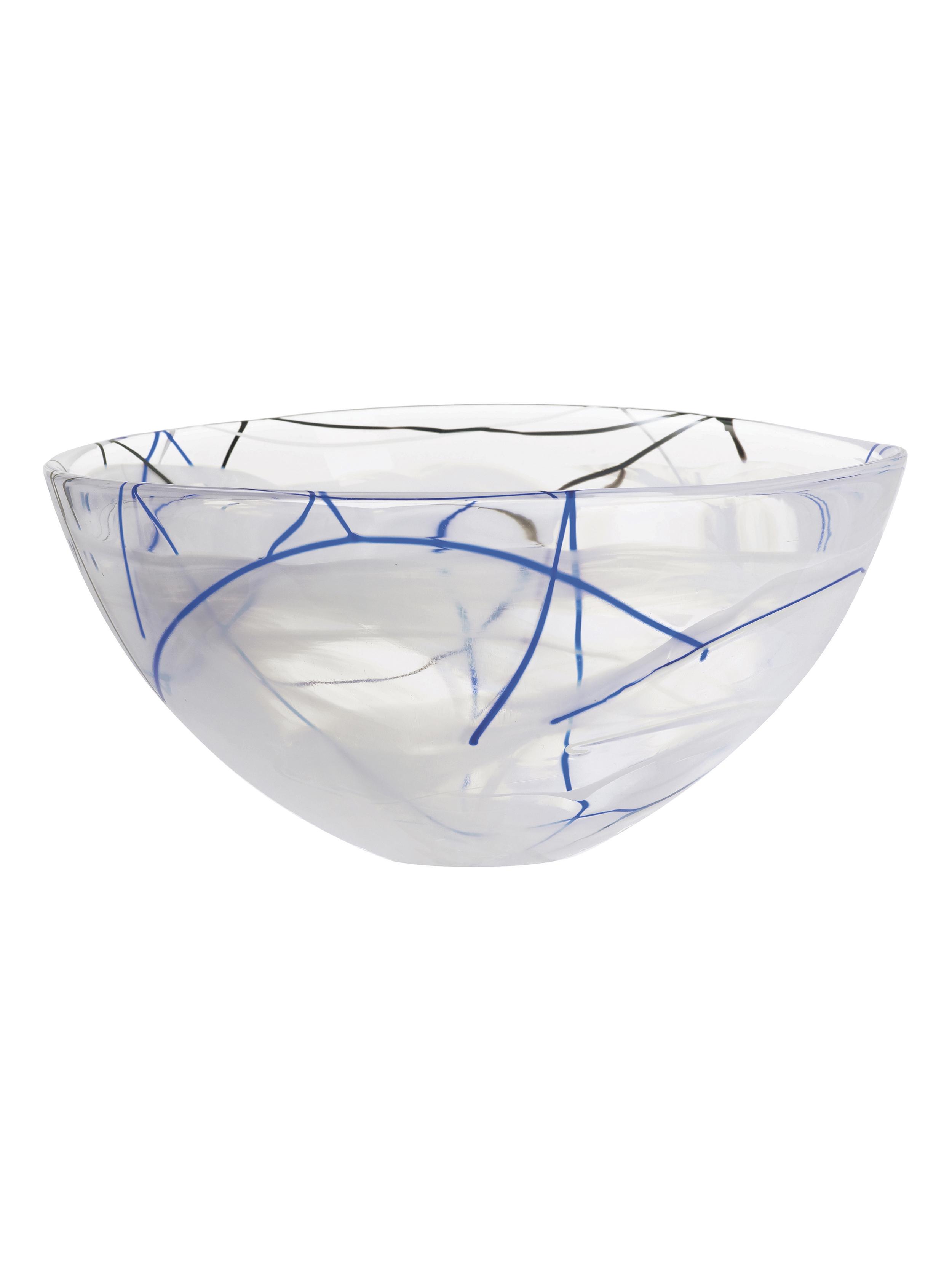Contrast bowl white 350mm | Kosta Boda