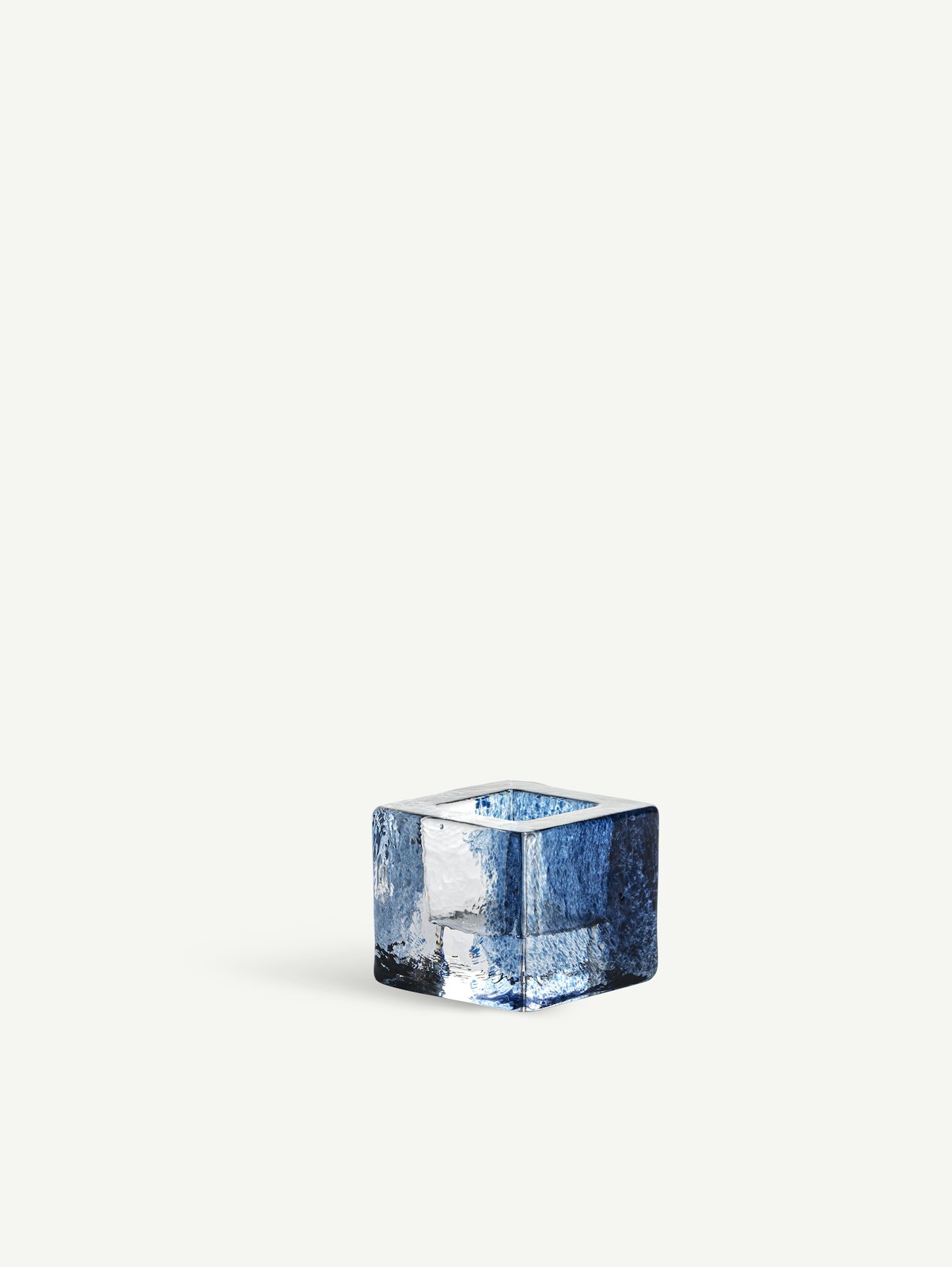 Brick ljuslykta blå 75mm