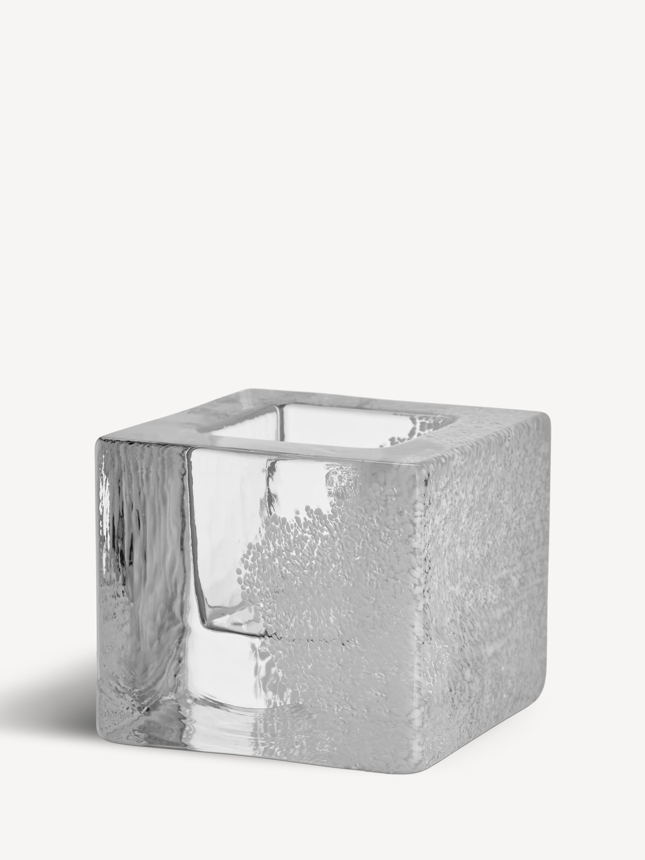 Brick votive white 75mm | Kosta Boda