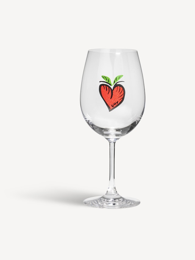 Friendship Hearts wine glass 50cl