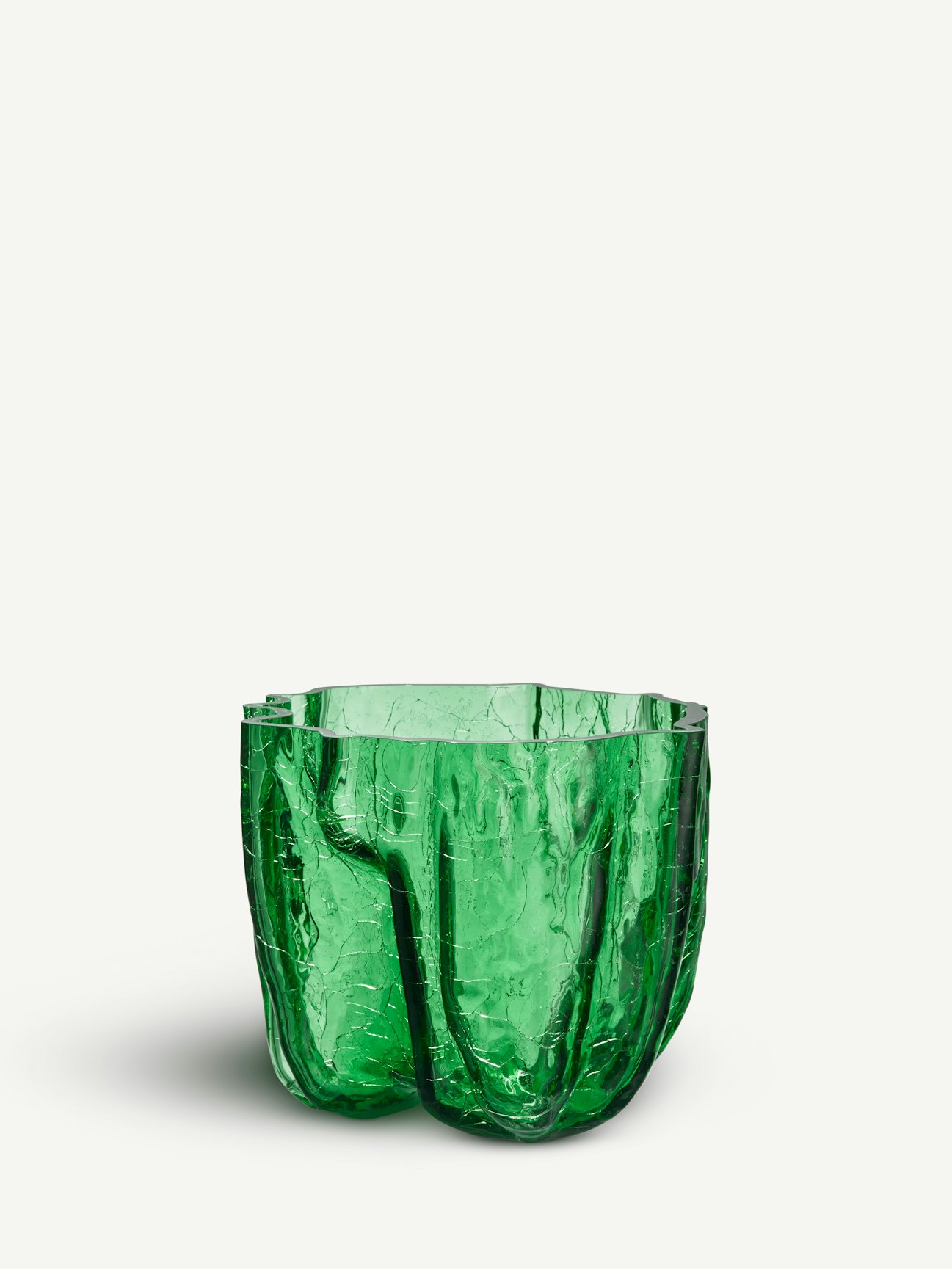 Crackle vas grön 175mm