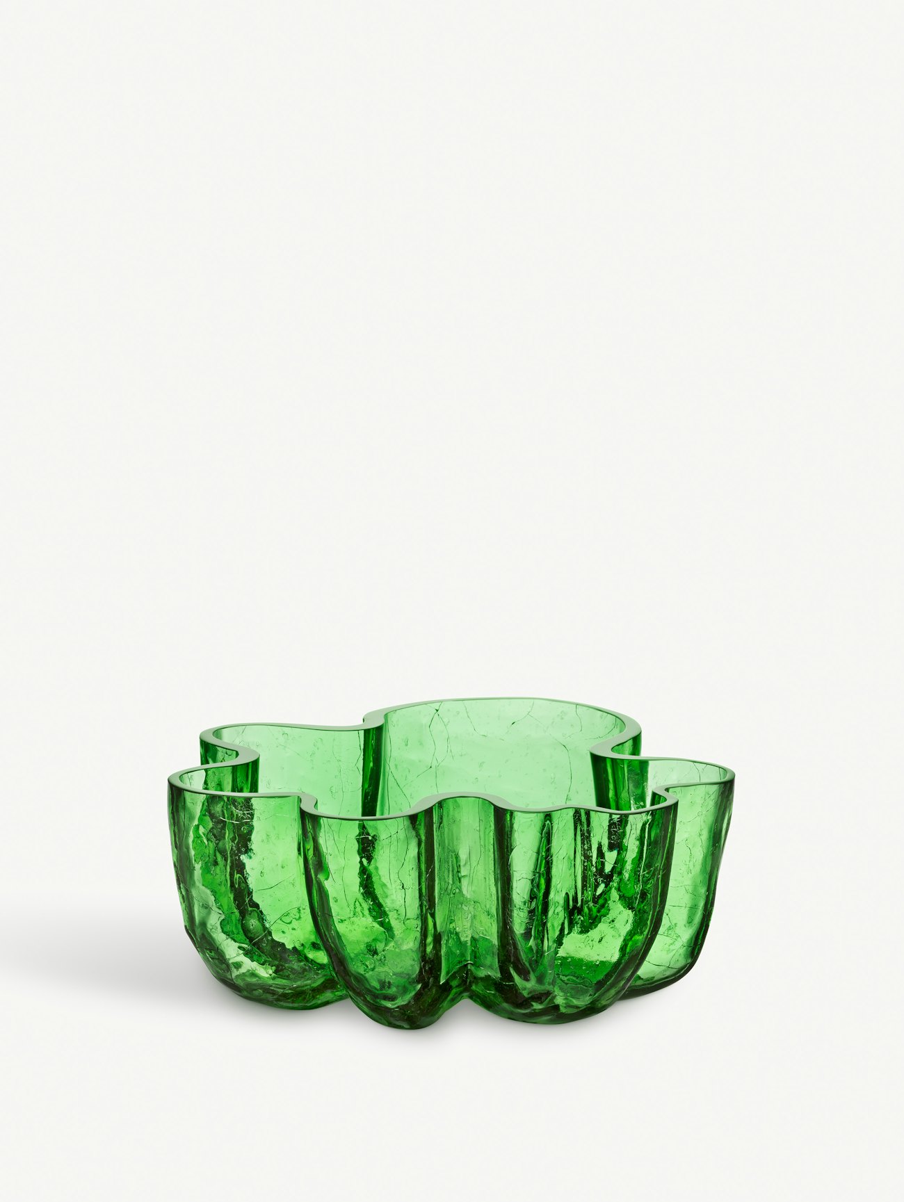Crackle bowl green 105mm