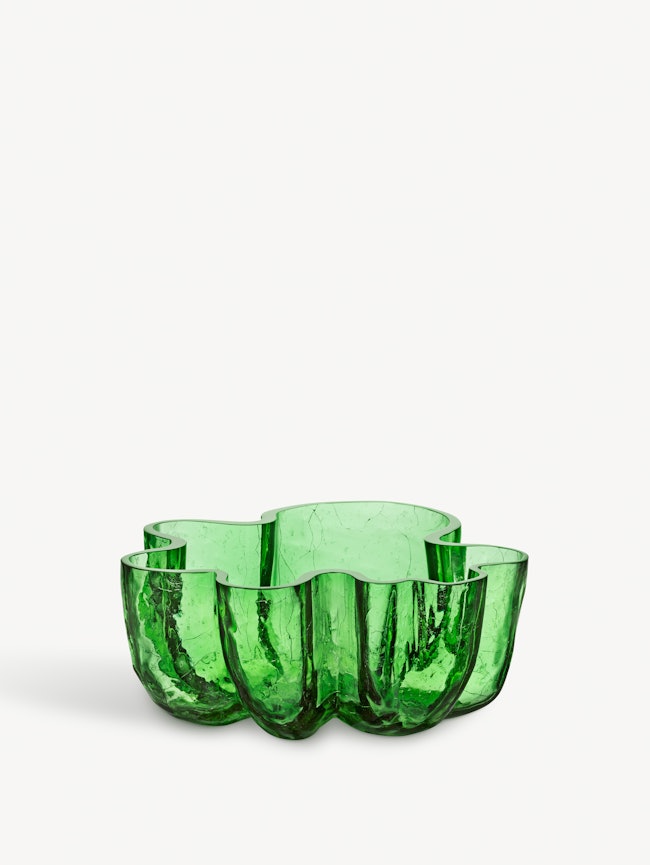 Crackle bowl green 105mm