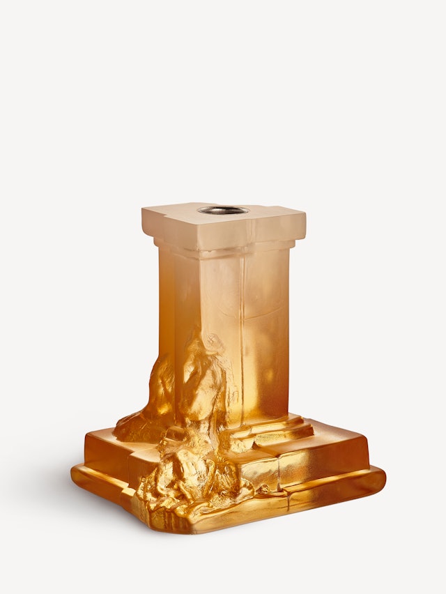 Rocky Baroque candlestick amber haze 150mm
