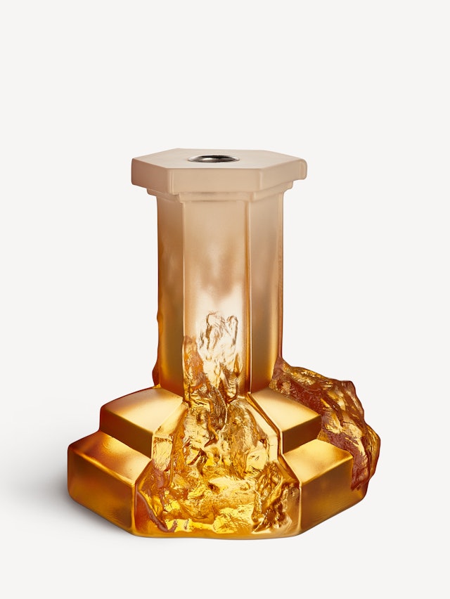 Rocky Baroque candlestick amber haze 175mm