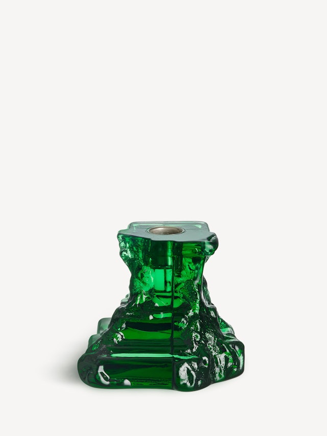 Rocky Baroque candlestick emerald green 95mm