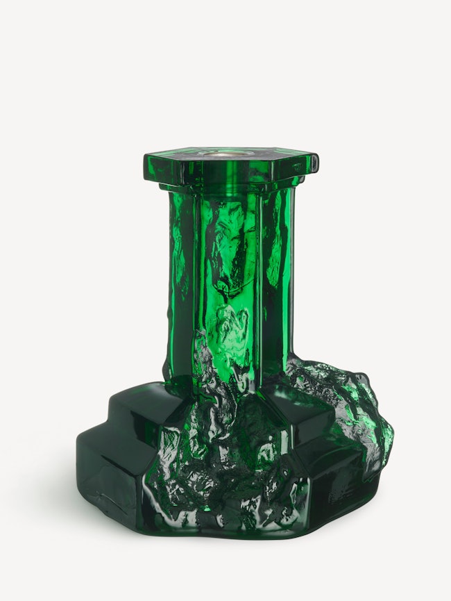 Rocky Baroque ljusstake smaragd grön 175mm