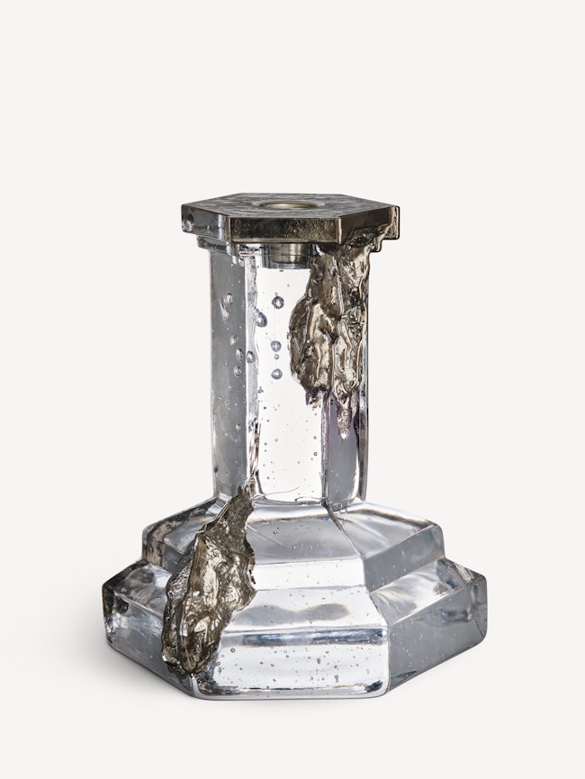 Rocky Baroque candlestick glossy glaze 175mm Rocky Baroque candlestick glossy glaze 175mm