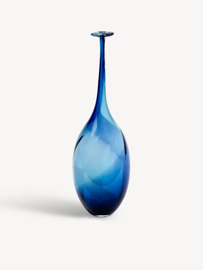 Fidji vase optic blue 200mm, KE LE-23