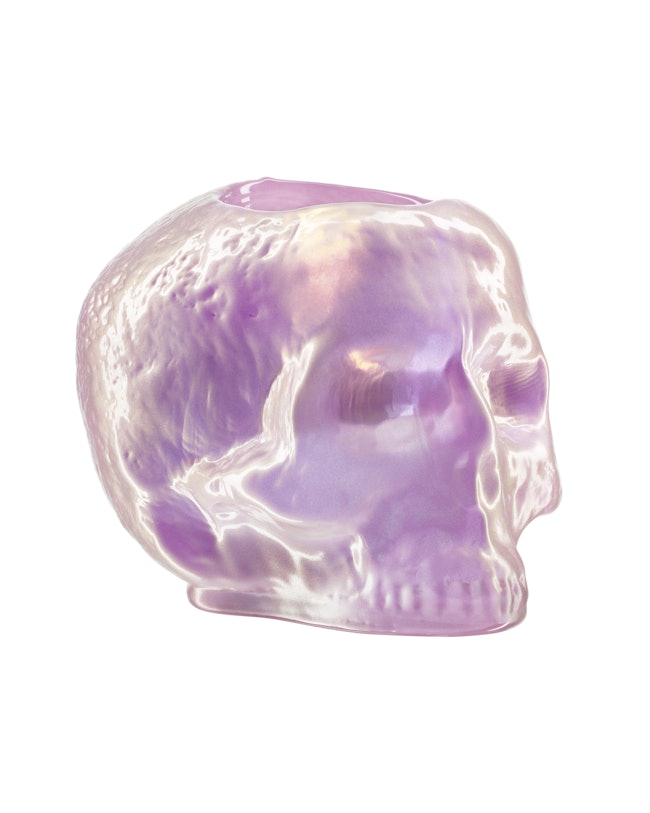 Still life skull votive light pink 85mm