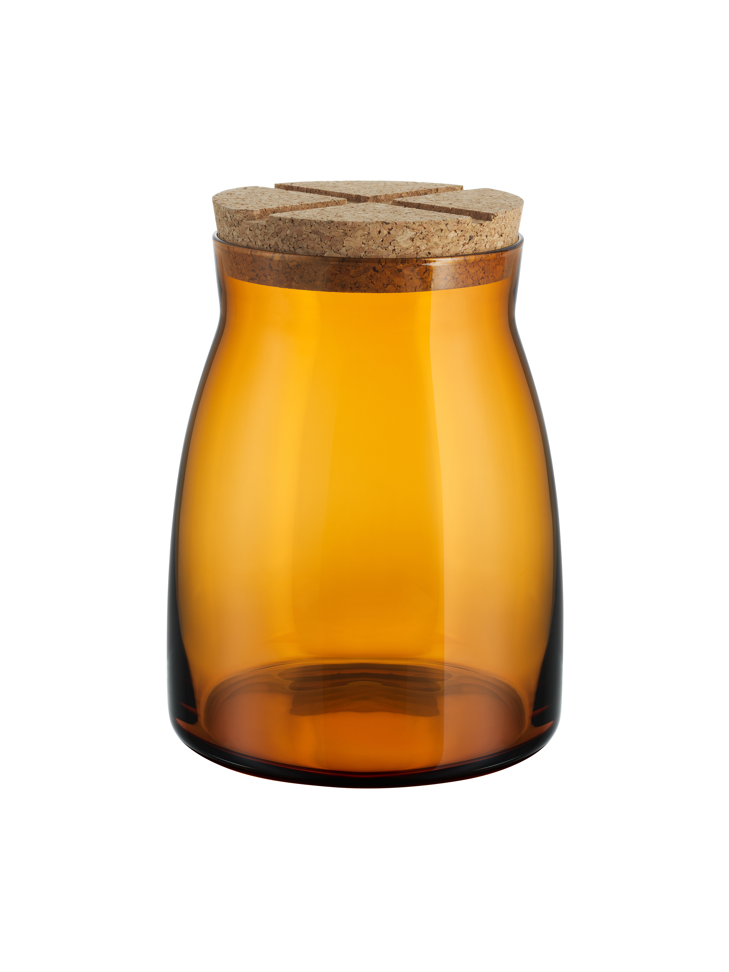 Bruk jar with cork amber 170cl