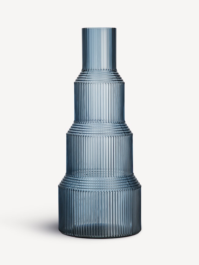 Pavilion vase blue 350mm