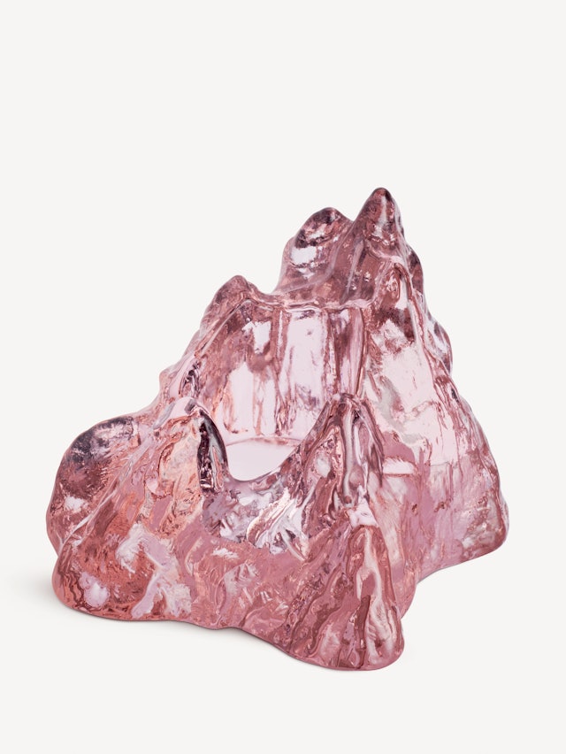 The Rock ljuslykta rosa 91mm
