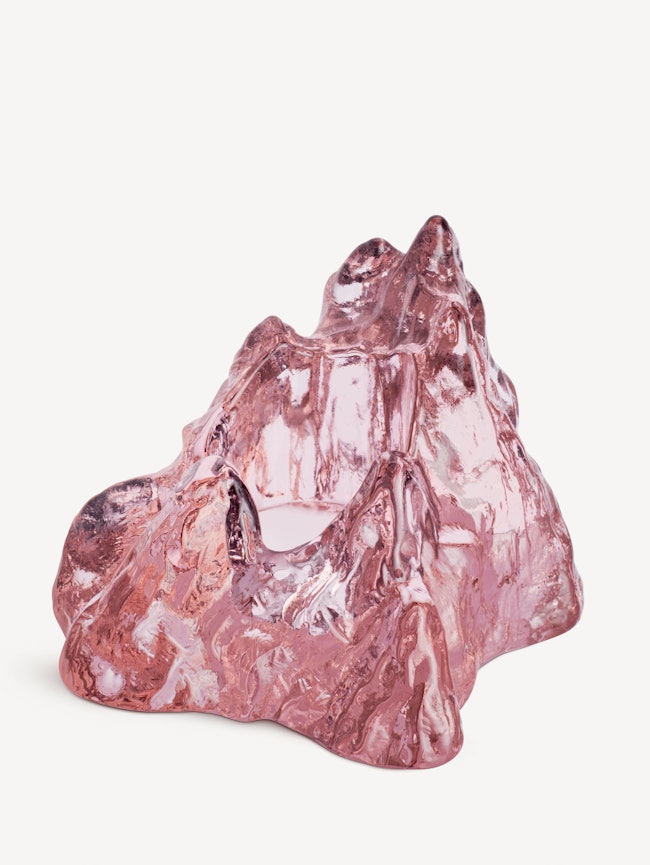 The Rock ljuslykta rosa 91mm