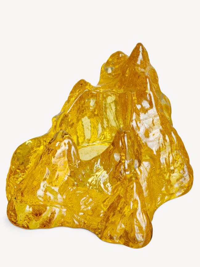 The Rock ljuslykta yellow 91mm