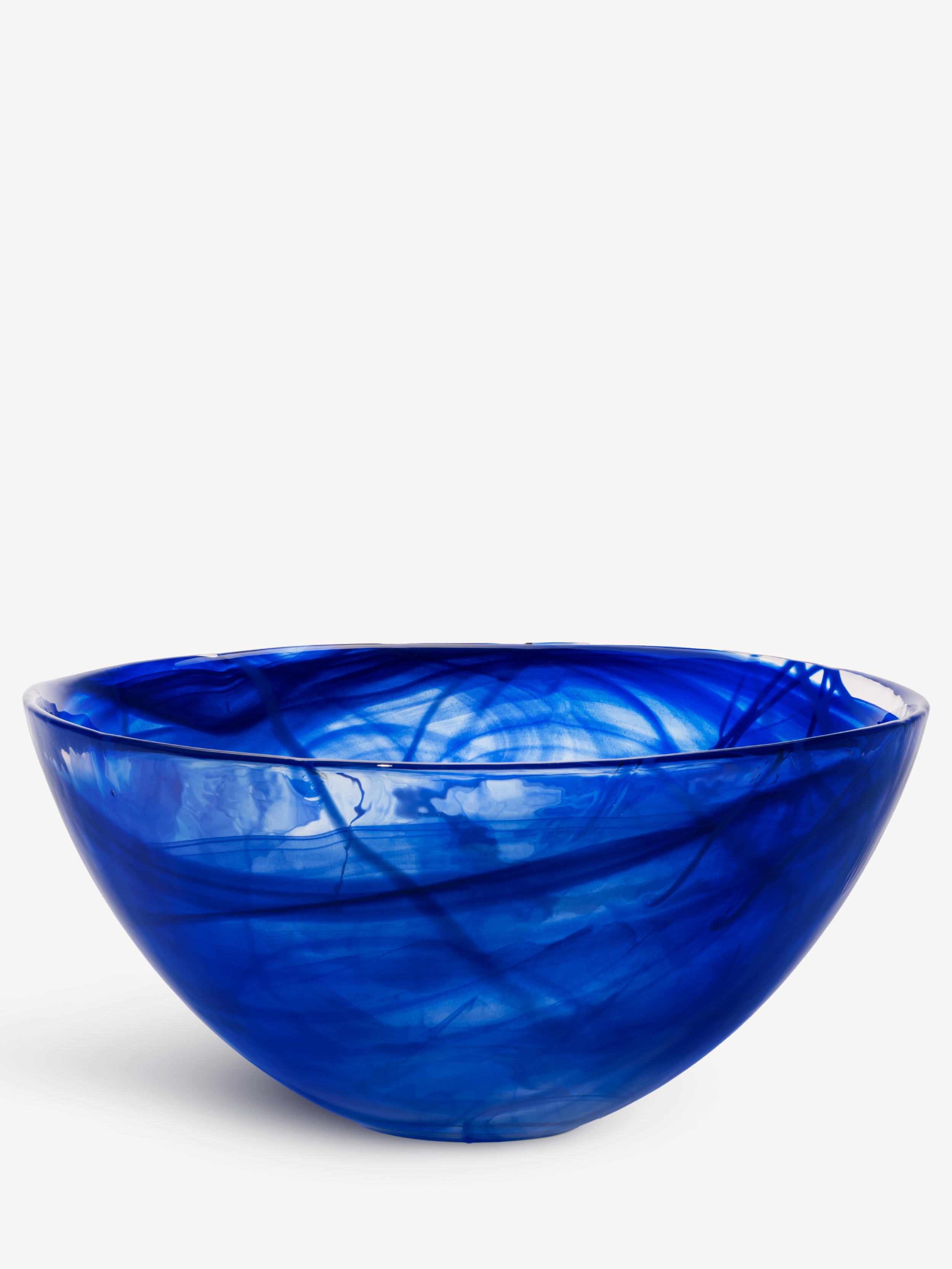 Contrast bowl blue/blue 350mm | Kosta Boda