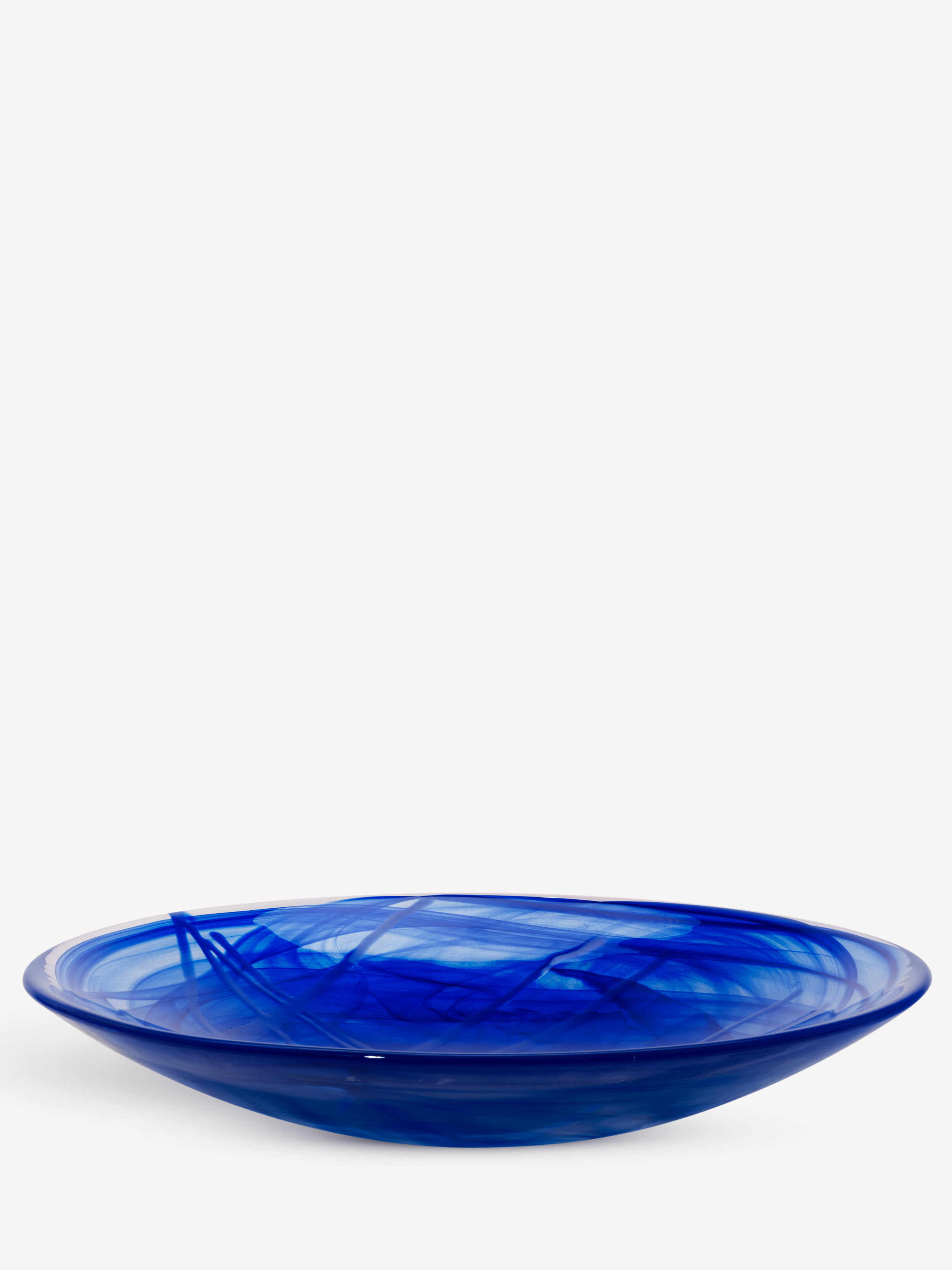 Kosta Boda Contrastガラスプレートブル36cm Contrast plate blue/ blue 380mm | Kosta Boda