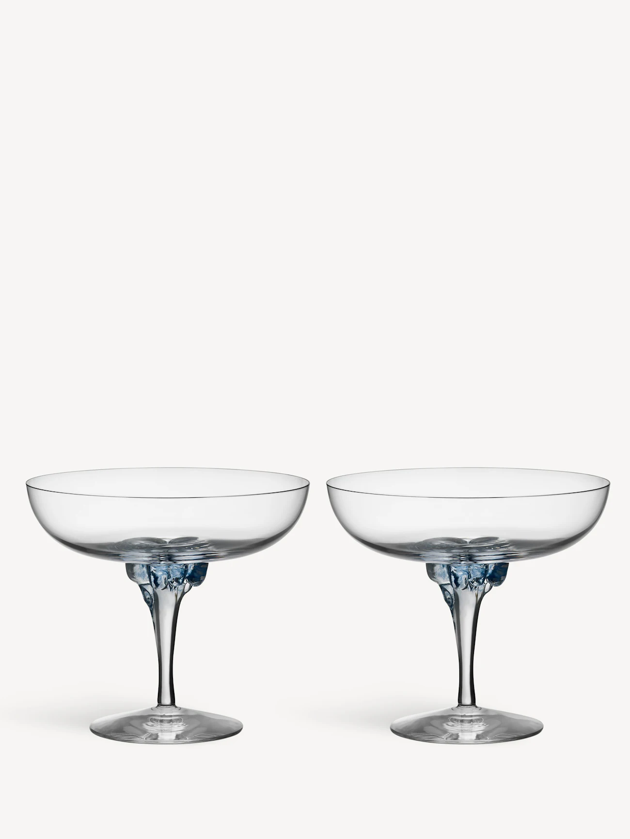 Sugar dandy coupe champagne glass blue 32cl 2-pack Sugar dandy coupe champagne glass blue 32cl 2-pack