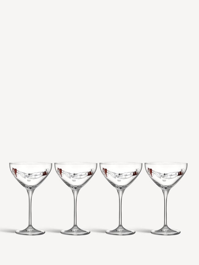 All about you You and me together coupe champagne glass 32cl 4-pack