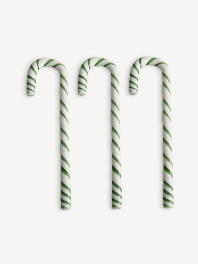 Polka Candy Cane white/green 170mm 3-pack Polka Candy Cane white/green 170mm 3-pack