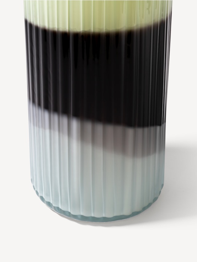 Plissé vas grön/svart/ lila/turkos ED 10 Plissé vas grön/svart/ lila/turkos ED 10