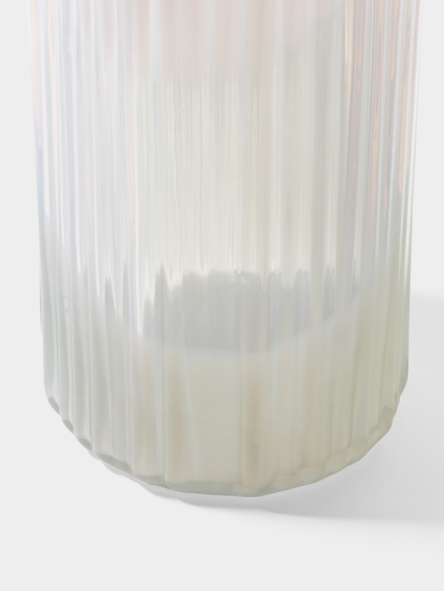 Plissé vas vit/klar/gröngrå ED 10 Plissé vas vit/klar/gröngrå ED 10