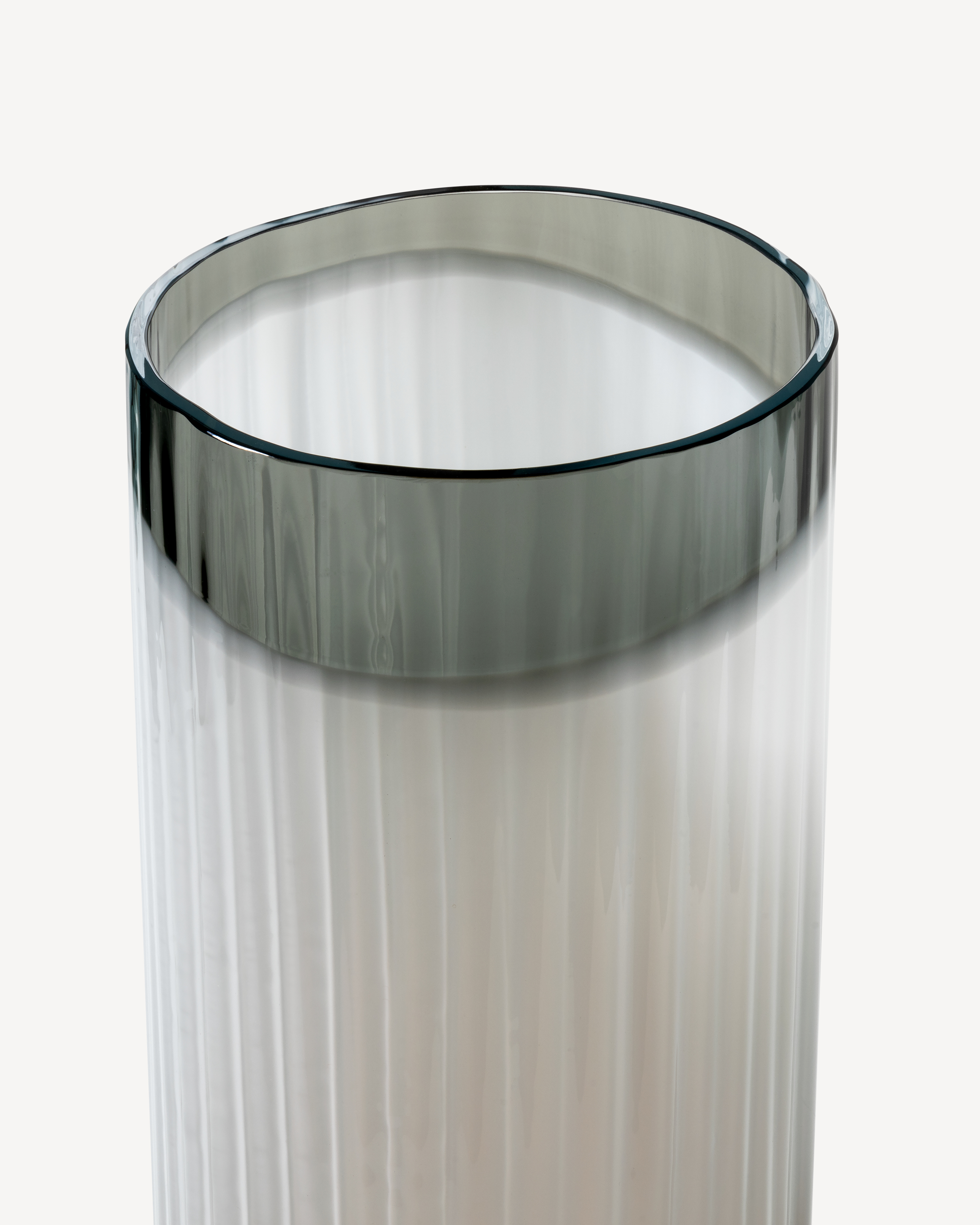 Plissé vas grå/vit/brun ED10