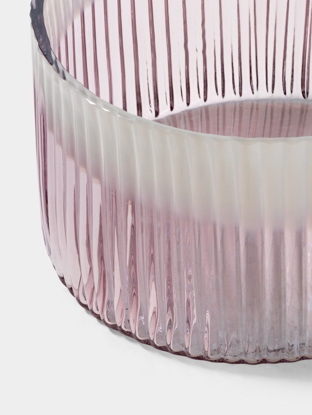 Plissé skål vit/rosaED 10 Plissé skål vit/rosaED 10