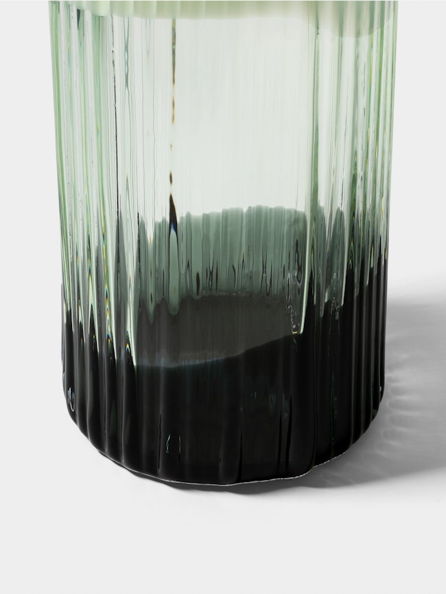 Plissé vas ljusgrön/klar/grön ED 10 Plissé vas ljusgrön/klar/grön ED 10