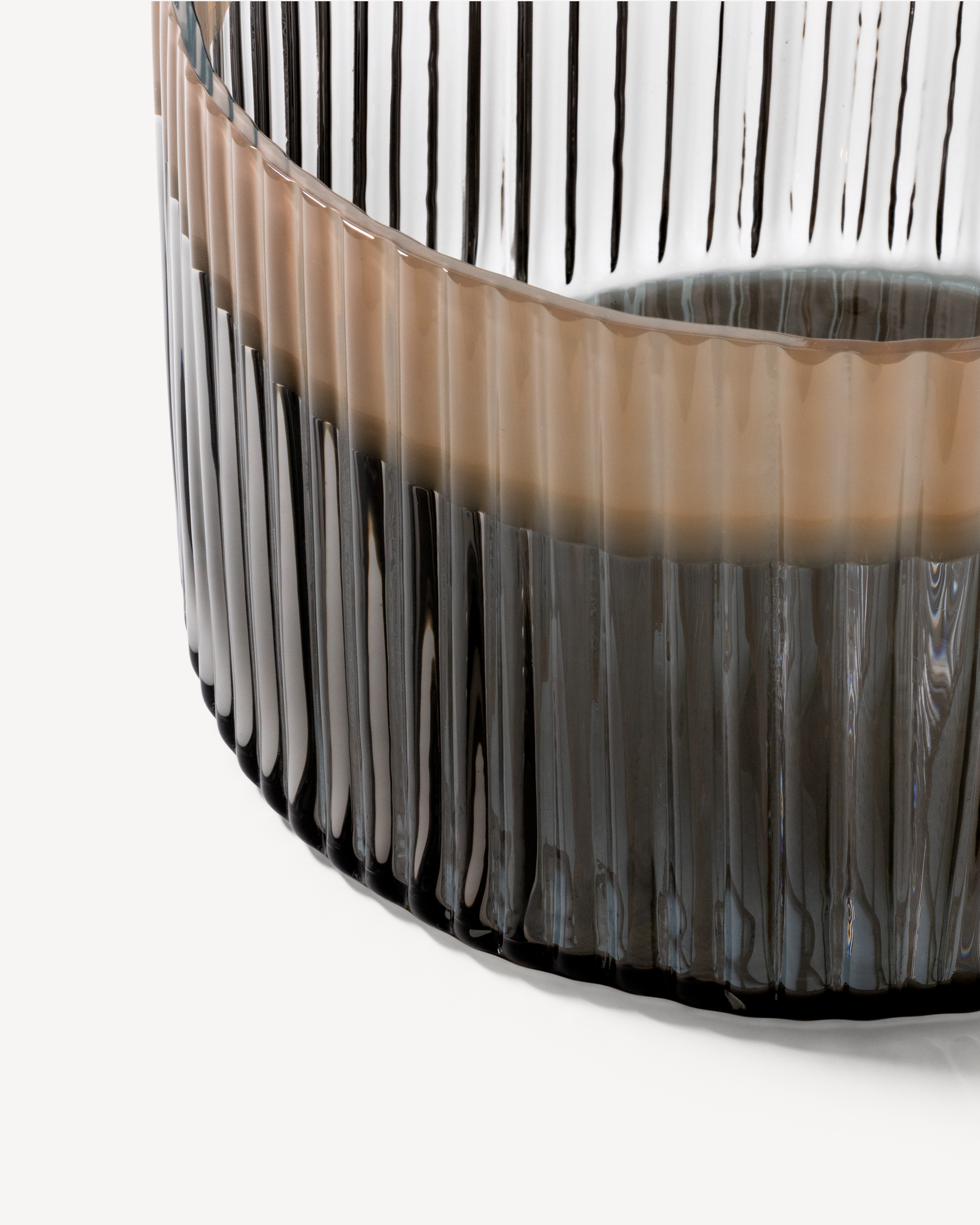 Plissé bowl brown/black ED 10