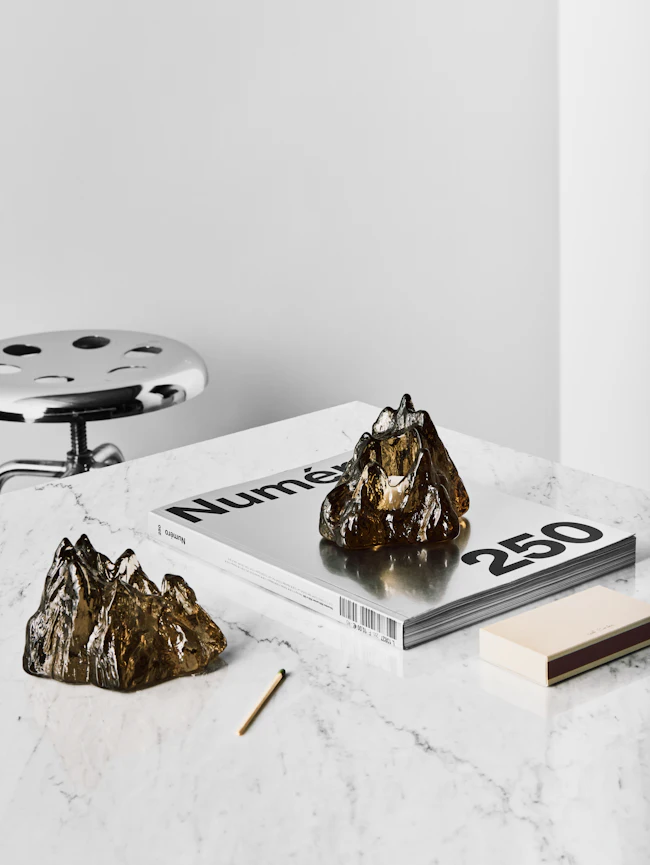 The Rock votive taupe 91mm The Rock votive taupe 91mm