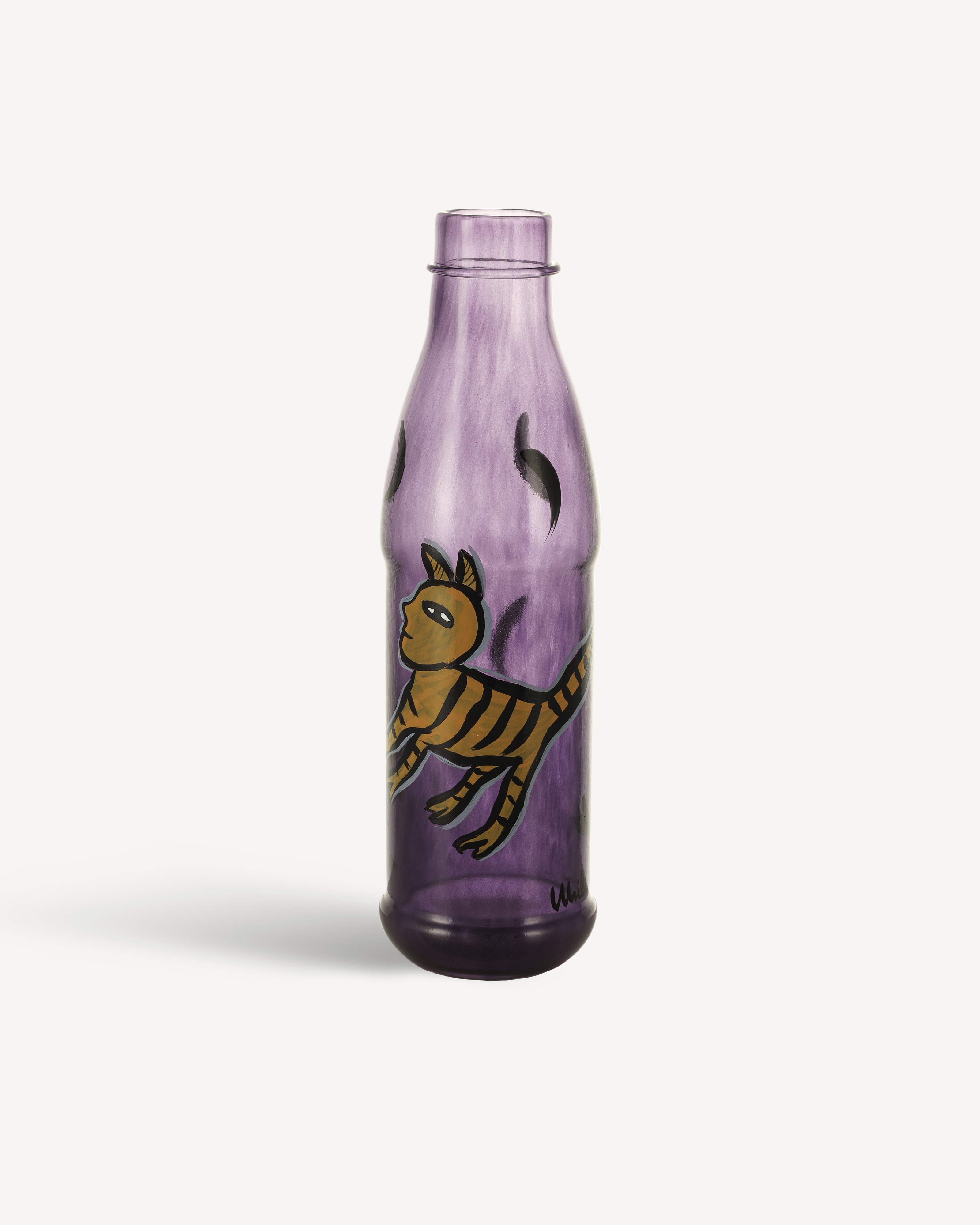 PET Plastic Purple Bottle