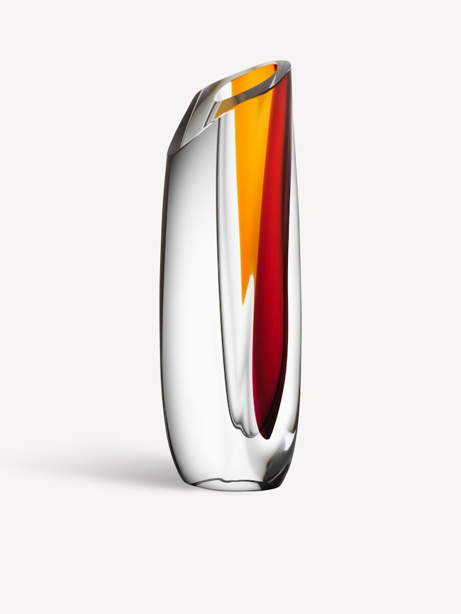 Saraband vase red/amber
