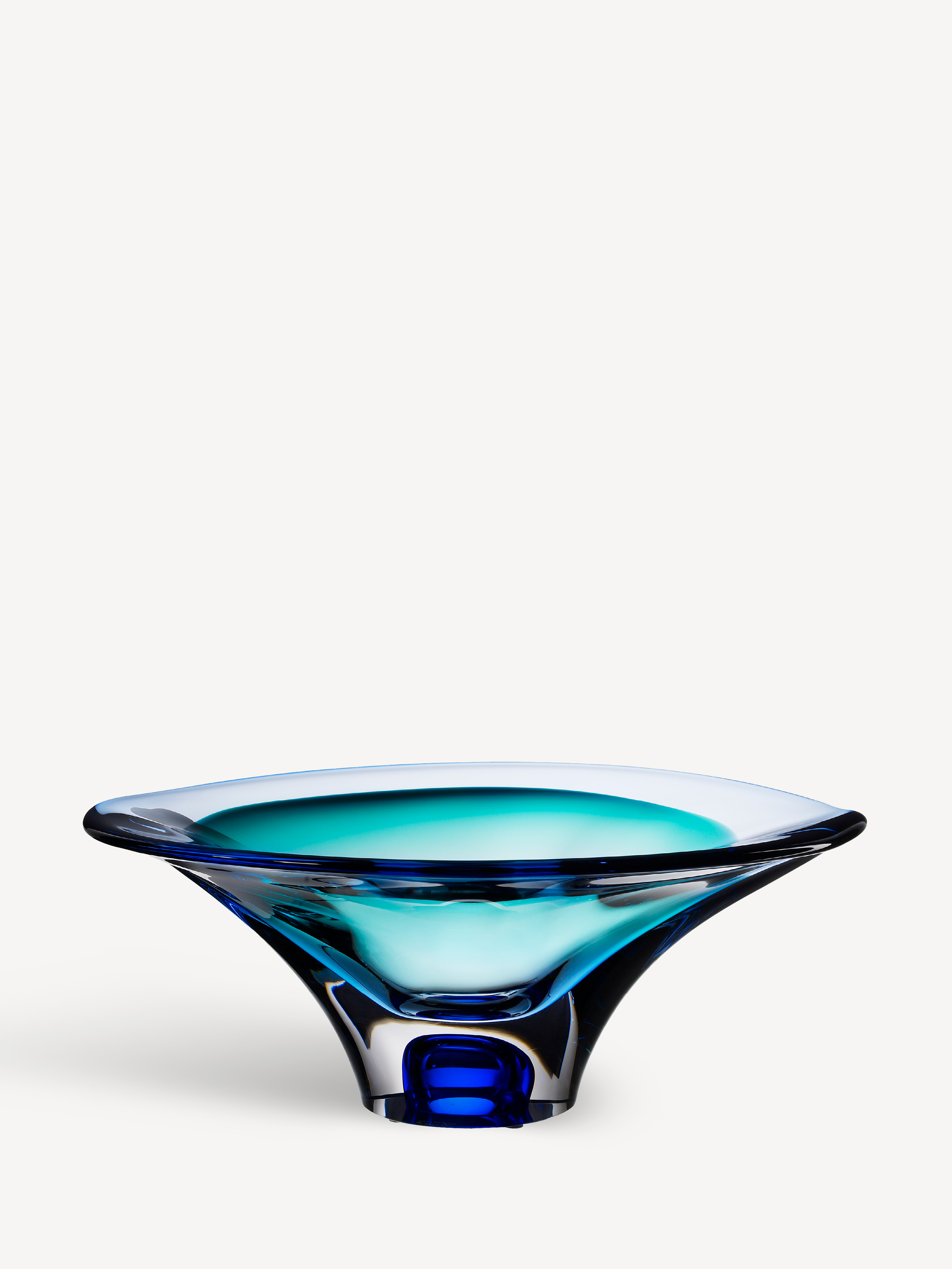 no.0124 ブルーと琥珀とカーネリアン Vision bowl blue, GW AC-16 | Kosta Boda