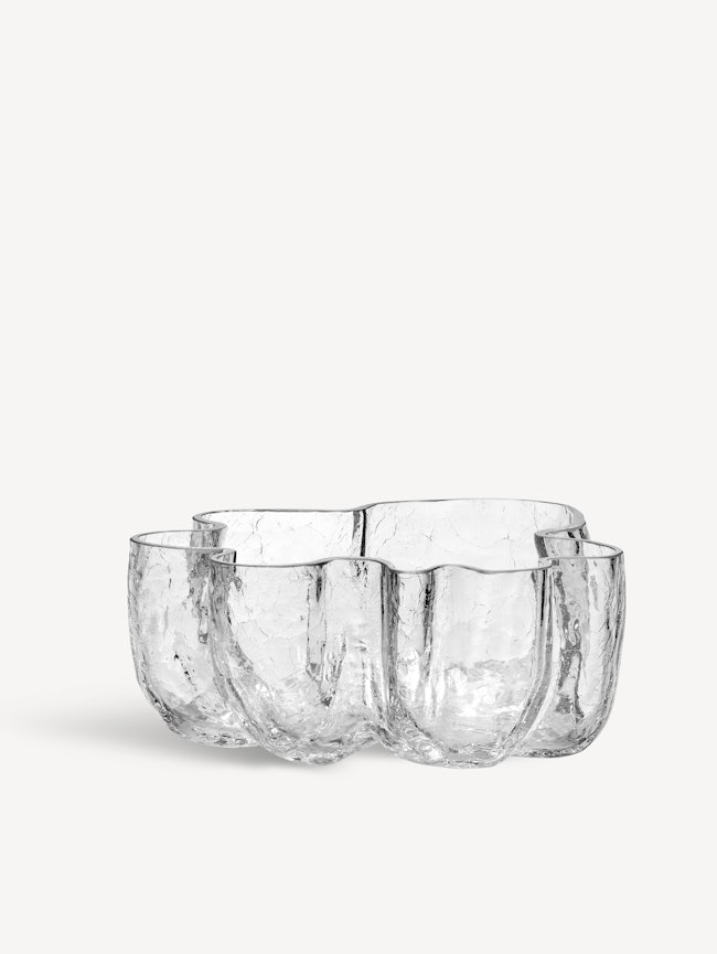 Crackle bowl clear