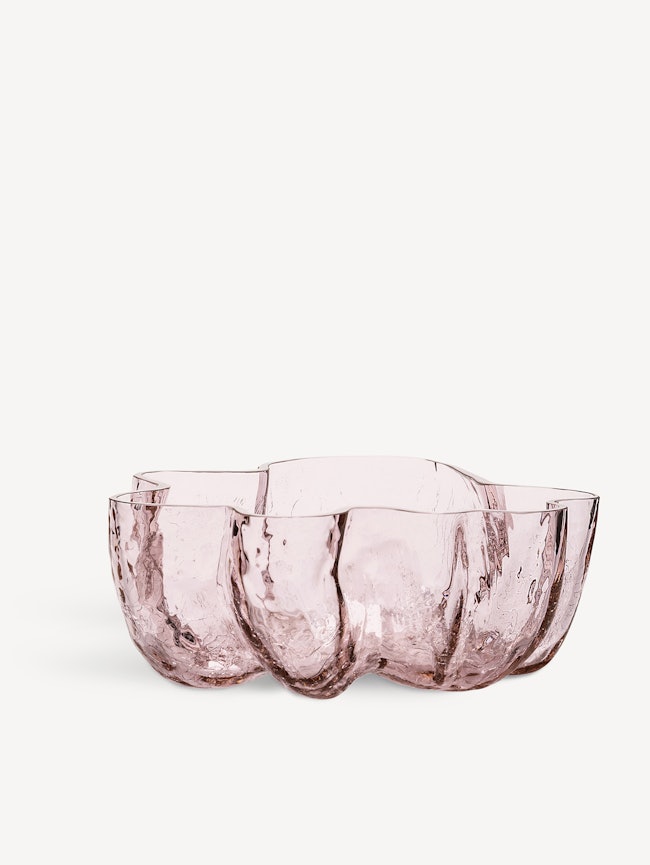 Crackle bowl pink