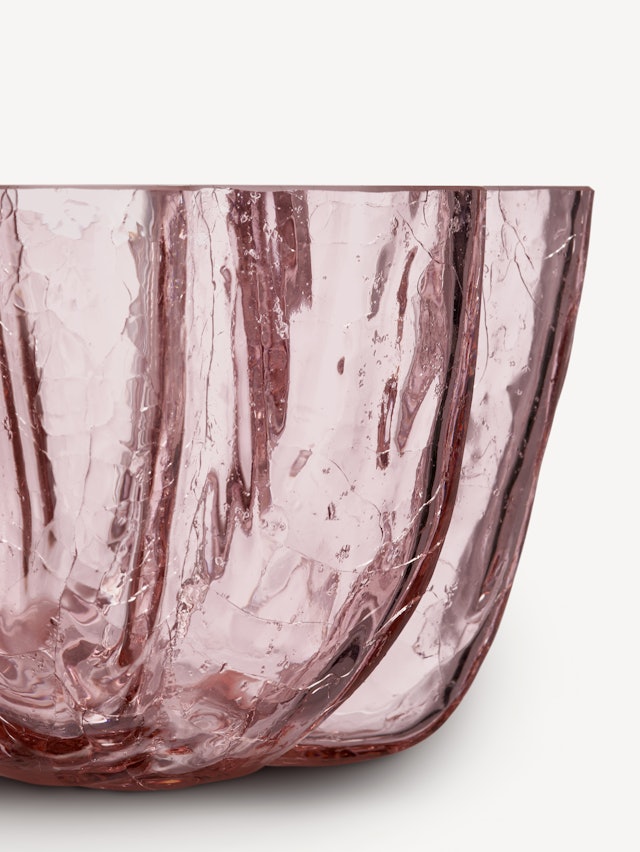 Crackle bowl pink 105mm