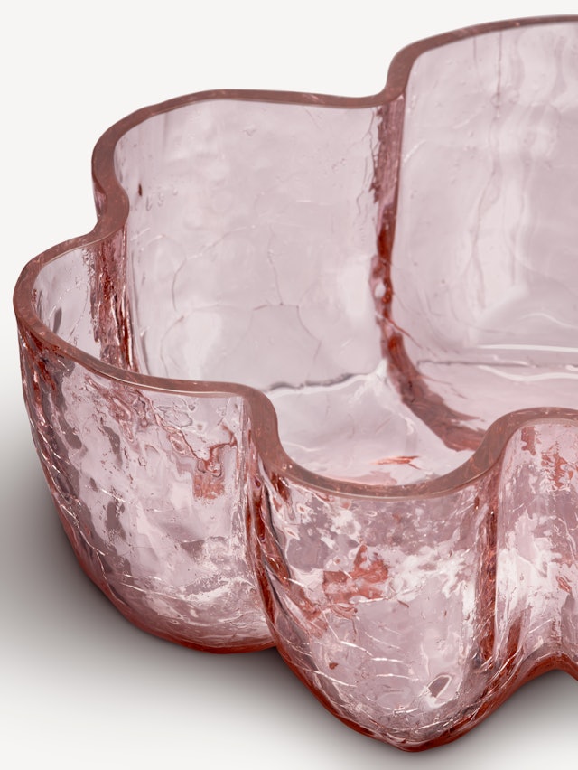 Crackle bowl pink 105mm