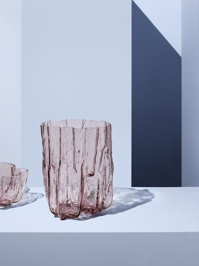 Crackle vase pink 270mm