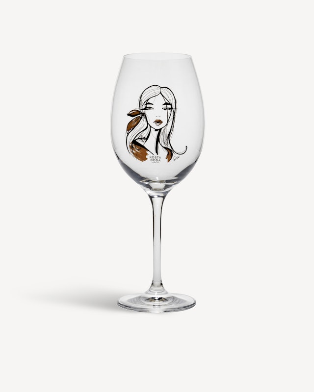 All about you Wait for her wine glass 52cl 2-pack