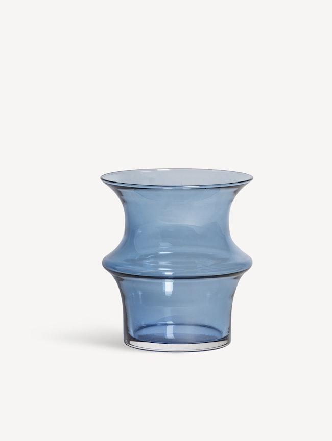 Pagod vase petrol blue 167mm
