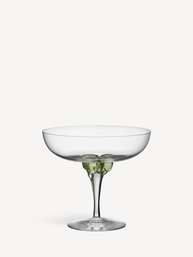 Sugar dandy coupe champagneglas grön 32cl