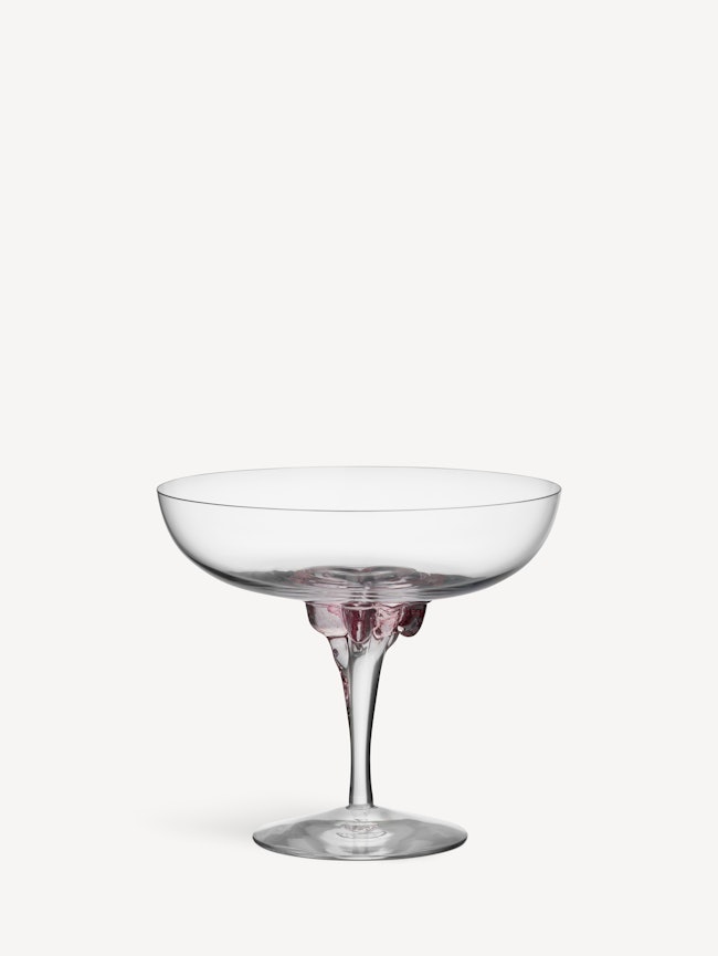 Sugar dandy coupe champagne glass pink 32cl